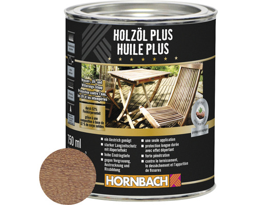 Huile pour bois de bangkirai Plus 750 ml Boîte Huile pour bois Plus 750 ml