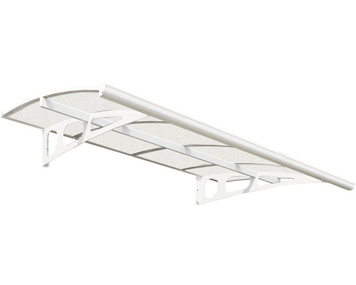 PALRAM-Canopia Vordach Bordeaux 223,5x139 cm weiss Polycarbonat klar Vordach für den Eingangsbereich