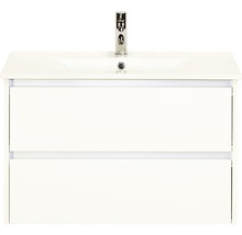 Ensemble de meubles de salle de bains Dante 81x52 cm blanc haute brillance-thumb-0