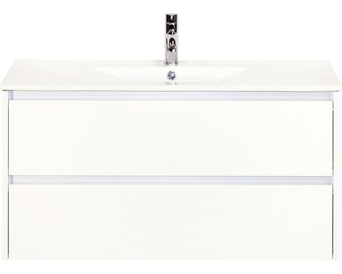 Badmöbel-Set Sanox Dante 101x52 cm weiss hochglanz