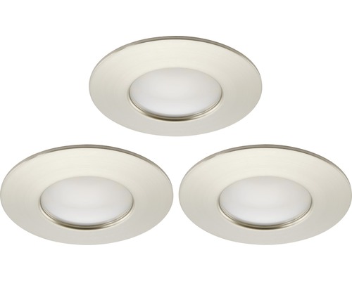 Trois spots encastrables LED ronds