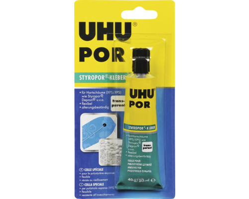 Colle à polystyrène UHU pour mousse dure Por 40 g Tube de colle Uhu Por polystyrène