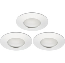 LED Einbauleuchte Kunststoff 3 x 5 W aluminium Ø 60 mm, dimmbar