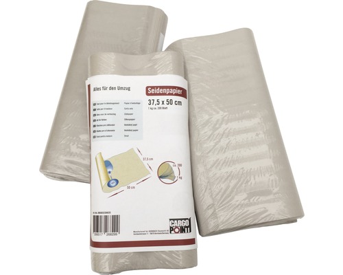 Seidenpapier CargoPoint 375 x 500 mm Seidenpapier zum Verpacken mit einer Größe von 37,5 x 50 cm