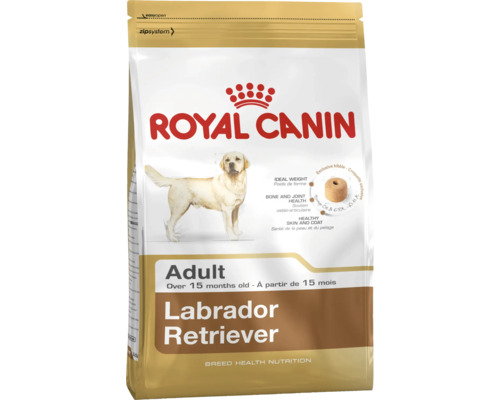 Croquettes pour chiens ROYAL CANIN Labrador Retriever 12 kg Aliment sec pour chien Royal Canin Adult Labrador Retriever dans un emballage