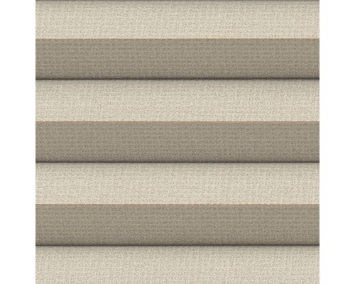 Gros plan d''un store plissé beige pour fenêtre
