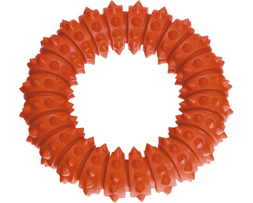 Jouet pour chiens Karlie Boomer Aqua Football plein en caoutchouc Ø 12,5 cm Jouet pour chien en forme d''anneau avec picots
