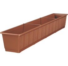 Jardinière longue avec structure en bois pour l''extérieur