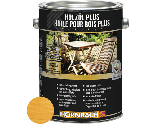 HORNBACH Holzöl Plus lärche 2,5 l