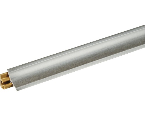 Profilé de finition mural Titan 5853 longueur: 3000 mm Plinthe avec goulotte de câbles