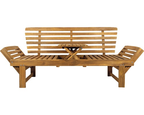 Banc De Jardin Hwc-l68 Avec Espace De Rangement Sapin Bois Mvg 114cm Brun à  Prix Carrefour