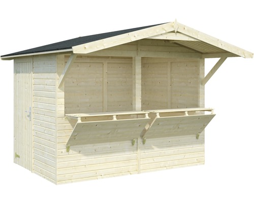 Holz Gartenhaus mit Verkaufsklappe
