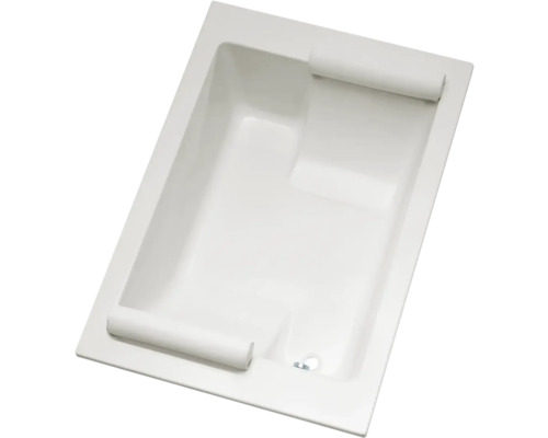 Baignoire rectangulaire en acrylique sanitaire avec deux coussins de nuque