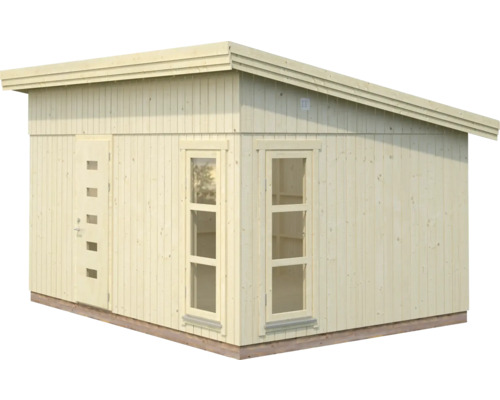 Abri de jardin en bois avec porte et fenêtres