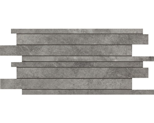 Carrelage mosaïque Muretto PTFM Atmosphere anthracite 30x60 cm