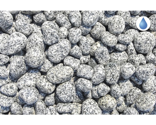 Nahaufnahme von Zierkies aus Granit