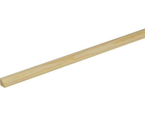 Barre en quart-de-rond Konsta pin brut 10x10x2400 mm Baguette en bois d''épicéa