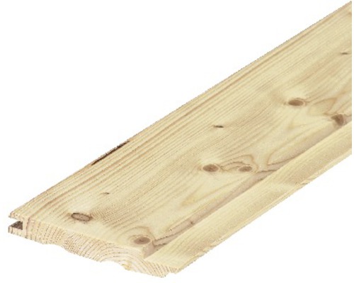 Planche de bois profilée