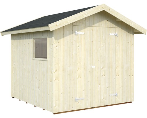 Holzgartenhaus mit Fenster und Doppeltür