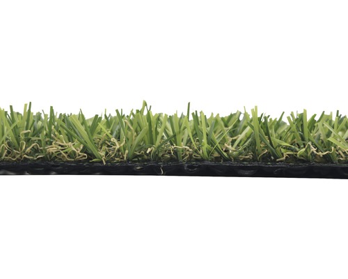 Gazon synthétique en coupe transversale