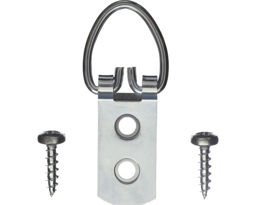 Bilderhaken mit Aufhängeöse und Schrauben