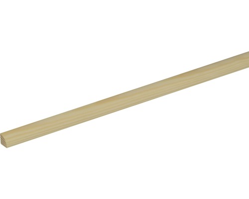 Baguette en quart-de-rond Konsta pin brut 10x10x900 mm