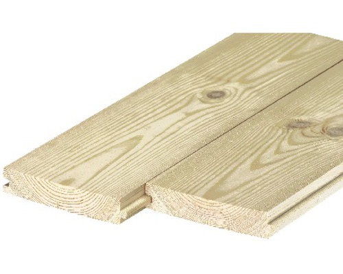 Lambris en bois avec rainure et languette