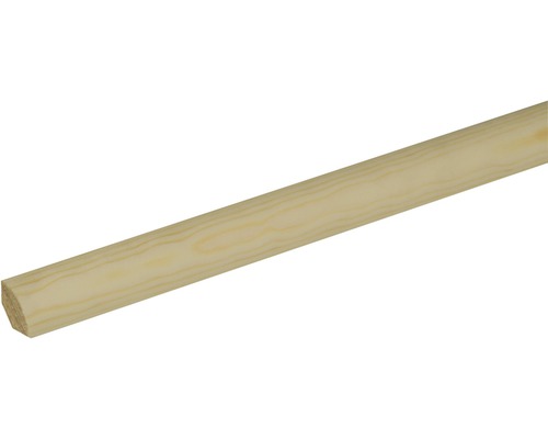 Baguette en quart-de-rond Konsta pin brut 18x18x900 mm Quart de rond en bois