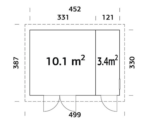 Plan d''un abri de jardin avec dimensions