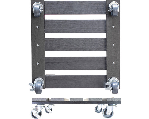 Planche à roulettes en bois avec quatre roulettes