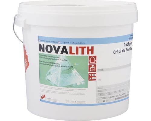 Seau d''enduit structuré prêt à l''emploi à base de polysilicate alcalin