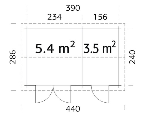 Plan d''un abri de jardin avec dimensions
