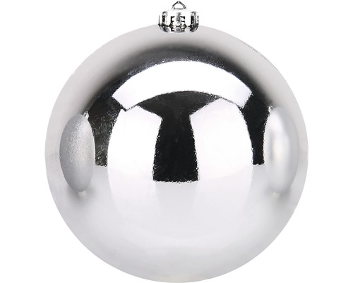 Weihnachtskugel Lafiora Kunststoff Ø 20 cm silber glänzend Weihnachtskugel Lafiora Kunststoff Ø 20 cm silber glänzend