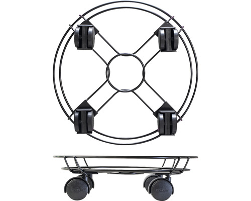 Support à plantes roulant en métal avec roulettes