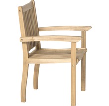 Chaise de jardin en bois avec accoudoirs