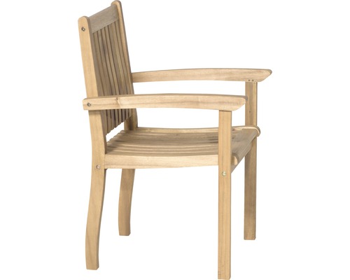 Chaise de jardin en bois avec accoudoirs