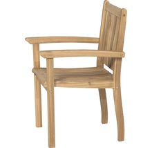 Chaise de jardin en bois avec accoudoirs