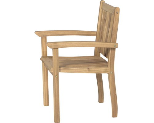 Chaise de jardin en bois avec accoudoirs
