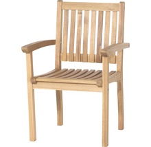 Chaise de jardin en bois avec accoudoirs