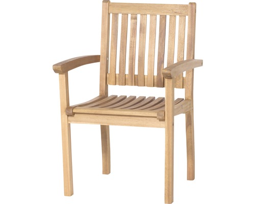 Chaise de jardin en bois avec accoudoirs