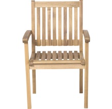 Chaise de jardin en bois avec accoudoirs