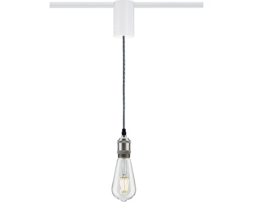 Pendelleuchte mit LED Lampe an einer Schiene