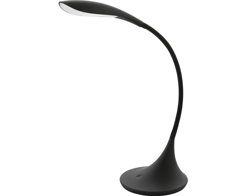 Lampe de table LED Dambera ronde. noir