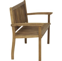 Banc de jardin en bois avec accoudoir