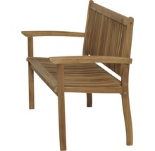 Banc en bois avec accoudoirs pour le jardin