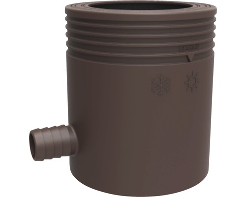 Collecteur d'eau de pluie avec filtre diamètre nominal 75 brun
