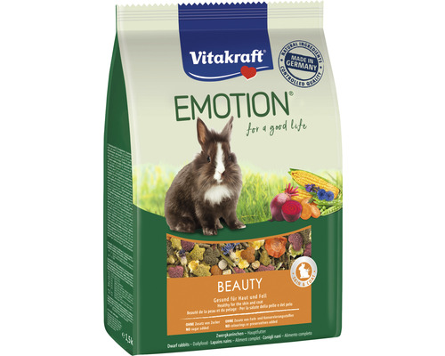 Nourriture pour rongeurs Vitakraft Emotion® Beauty Selection Adult lapin nain 1.5 kg