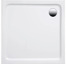Quadratische Duschwanne mit Abfluss