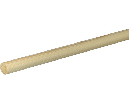 Barre ronde pin brut Ø 23 mm L 2000 mm Tringle à rideaux ronde en bois