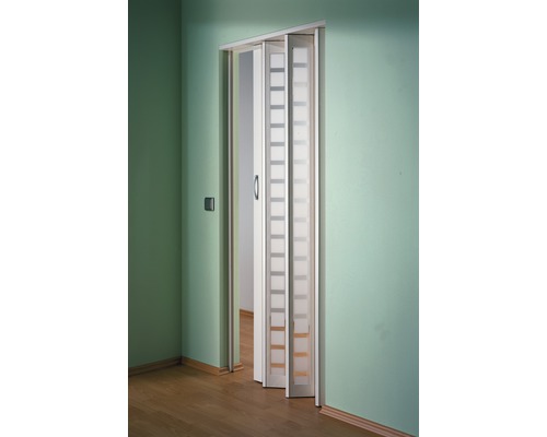 Porte pliante avec inserts transparents à l''intérieur